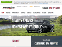 Tablet Screenshot of premierautomotiveservice.com